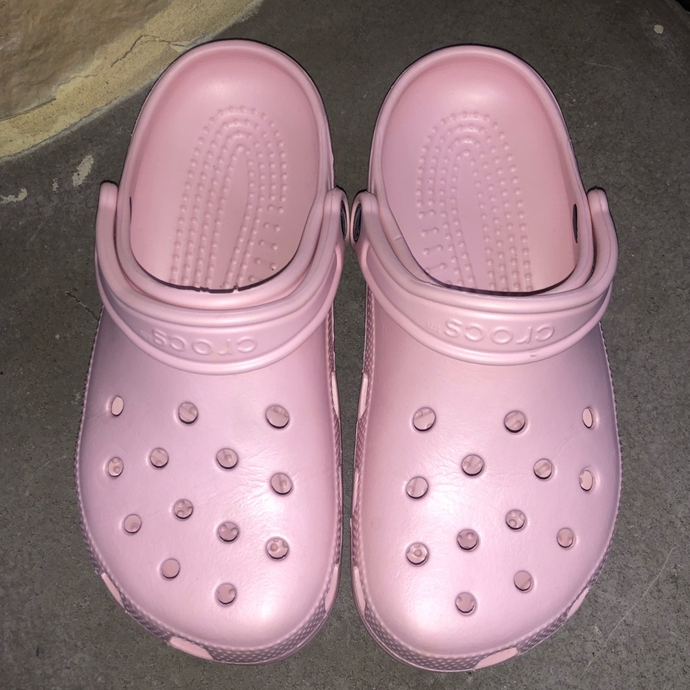 CROCS CLOGS Light Pink Worn Once